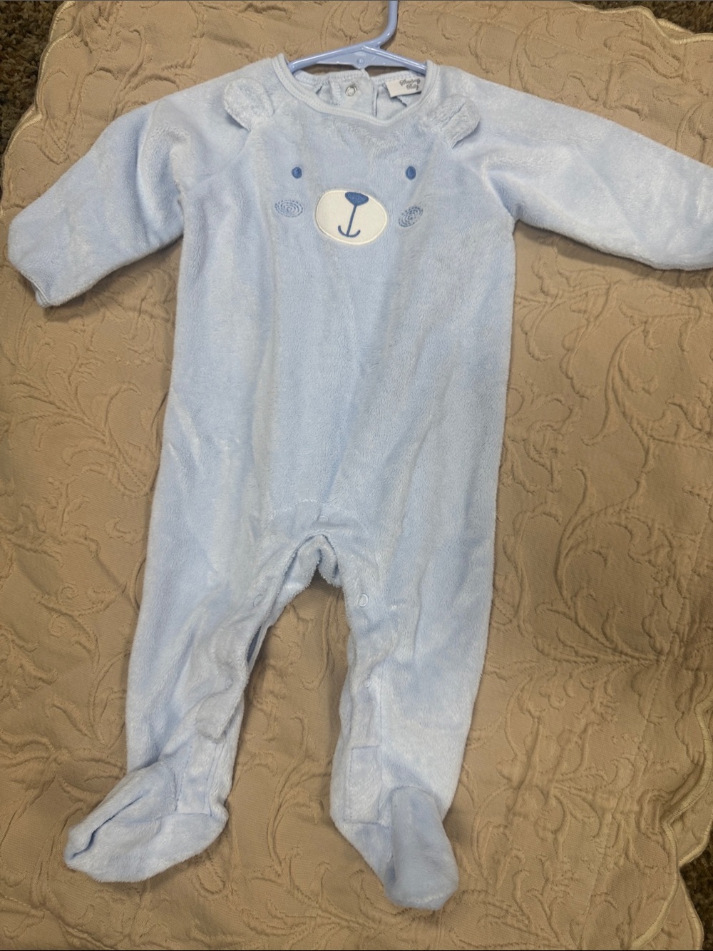 Charming Blue Bear Footie Like New